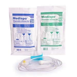 Equipo de venoclisis microgoteo 60G y microgoteo 10G Medispo Protex