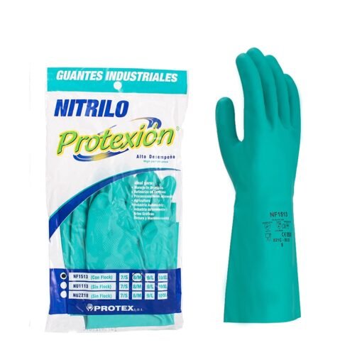 Guantes de nitrilo largo sin flock Protexion Protex s.a.s