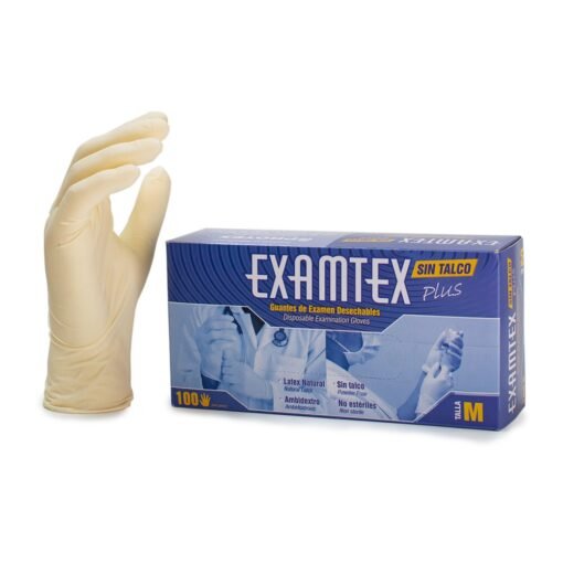 Guantes examen sin talco Examtex Protex