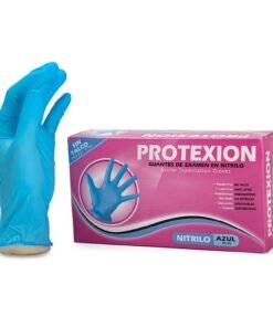 Guantes de nitrilo azul examen Protexion Protex