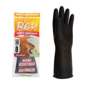 Guantes industriales calibre 35 el rey Protex