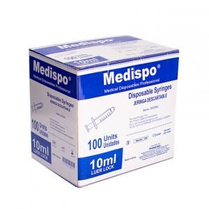 Jeringas desechables 10 ml sin aguja Medispo Protex s.a.s