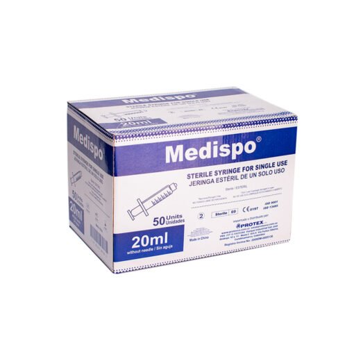 JERINGAS DESECHABLES MEDISPO 20 CC SIN AGUJA