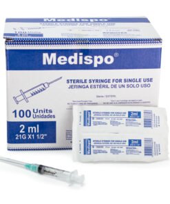 Jeringas desechables 2ml - 21G - 1 1/2" Medispo Protex s.a.s