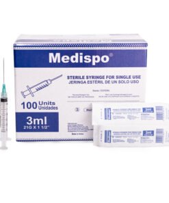 Jeringas desechables 3ml - 21G - 1 1/2" Medispo Protex s.a.s