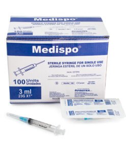 JERINGAS DESECHABLES MEDISPO 3 CC 23 G x 1"