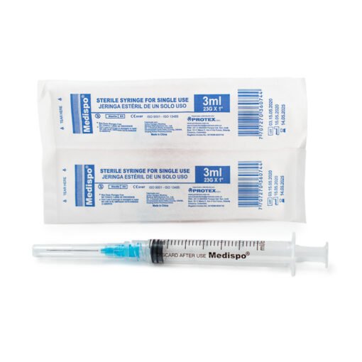 Jeringas desechables 3ml - 23G - 1" Medispo Protex s.a.s