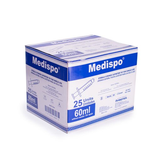 Jeringas desechables 60ml sin aguja Medispo Protex s.a.s
