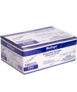 Jeringas desechables para insulina 0.5 ml-29G x 1/2" Medispo Protex s.a.s