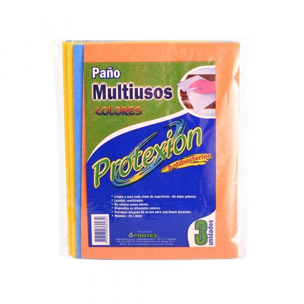 Paño multiusos colores x3 uds Protexion Protex s.a.s