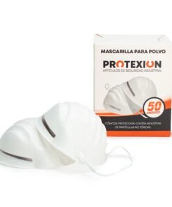 Tapabocas color blanco para polvo Protexion Protex