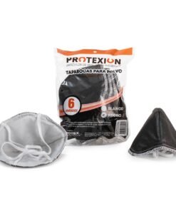 Tapabocas color negro para polvo Protexion Protex